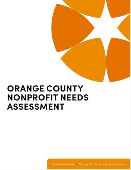 Cover - OC Nonprofit Needs Assessment Report
